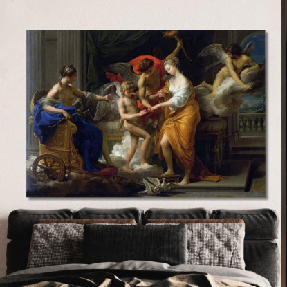 Il Matrimonio Di Amore E Psiche Pompeo Batoni pbt49 quadro stampato su tela