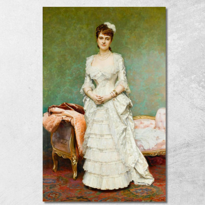 Prima Della Palla Raimundo de Madrazo y Garreta rmg11 quadro stampato su tela