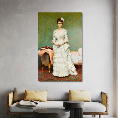 Prima Della Palla Raimundo de Madrazo y Garreta rmg11 quadro stampato su tela