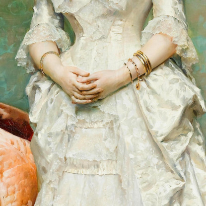 Prima Della Palla Raimundo de Madrazo y Garreta rmg11 quadro stampato su tela