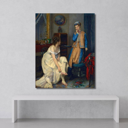 Confidenze Raimundo de Madrazo y Garreta rmg13 quadro stampato su tela