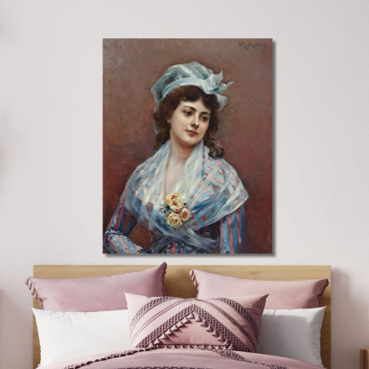 Contemplazione Raimundo de Madrazo y Garreta rmg14 quadro stampato su tela