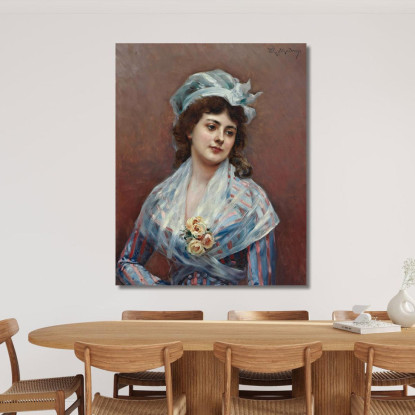 Contemplazione Raimundo de Madrazo y Garreta rmg14 quadro stampato su tela