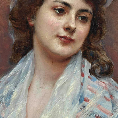 Contemplazione Raimundo de Madrazo y Garreta rmg14 quadro stampato su tela