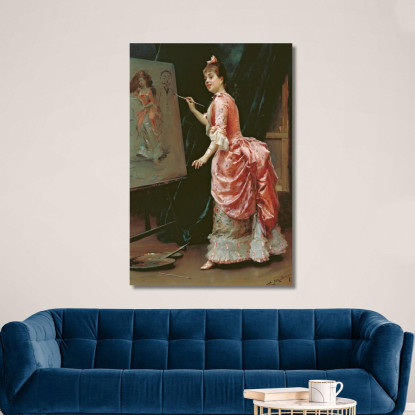 Malizia Del Modellismo Raimundo de Madrazo y Garreta rmg23 quadro stampato su tela