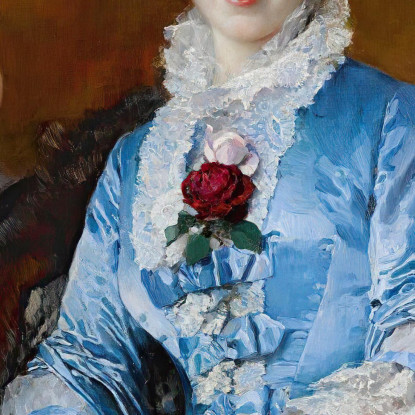 Ritratto Della Signora Clotilde De Cándamo E Di Suo Figlio Carlos Raimundo de Madrazo y Garreta rmg30 quadro stampato su tela