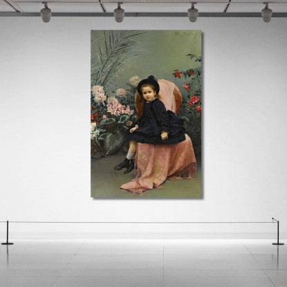 Retrato De Mercedes De Heeren Ritratto Di Mercedes De Heeren Raimundo de Madrazo y Garreta rmg32 quadro stampato su tela