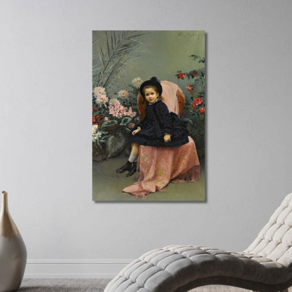 Retrato De Mercedes De Heeren Ritratto Di Mercedes De Heeren Raimundo de Madrazo y Garreta rmg32 quadro stampato su tela