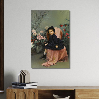 Retrato De Mercedes De Heeren Ritratto Di Mercedes De Heeren Raimundo de Madrazo y Garreta rmg32 quadro stampato su tela