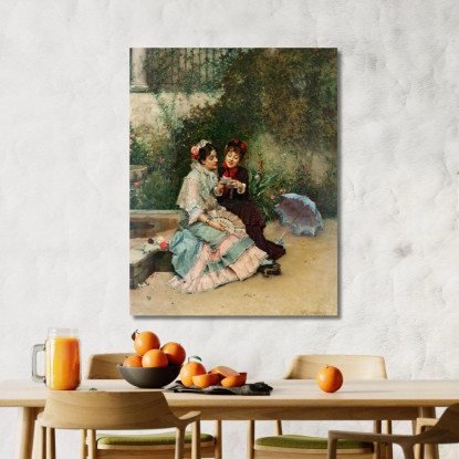 La Lettera Raimundo de Madrazo y Garreta rmg38 quadro stampato su tela