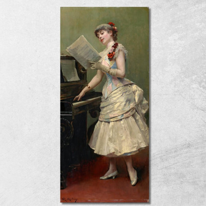 Il Cantante Raimundo de Madrazo y Garreta rmg42 quadro stampato su tela