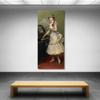 Il Cantante Raimundo de Madrazo y Garreta rmg42 quadro stampato su tela