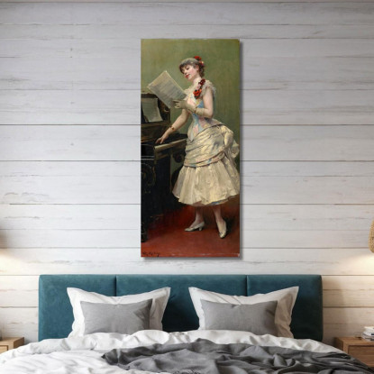 Il Cantante Raimundo de Madrazo y Garreta rmg42 quadro stampato su tela