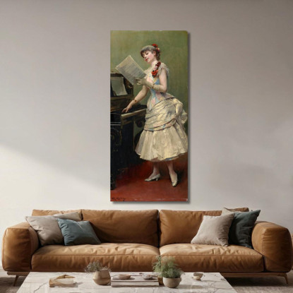 Il Cantante Raimundo de Madrazo y Garreta rmg42 quadro stampato su tela