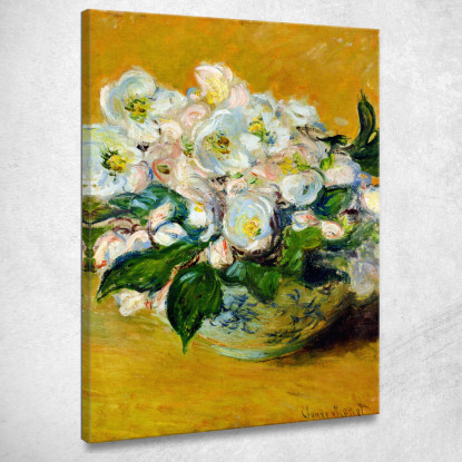 Rose Di Natale 1883 Claude Monet mnt8 quadro stampato su tela