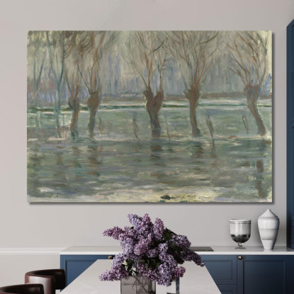 Acque Di Piena Claude Monet mnt15 quadro stampato su tela