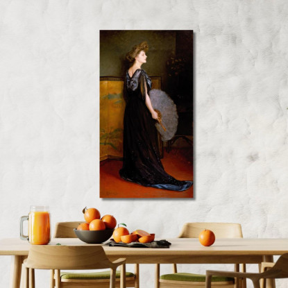 Ritratto Della Signora Francis Stanton Blake Julius Leblanc Stewart jls17 quadro stampato su tela
