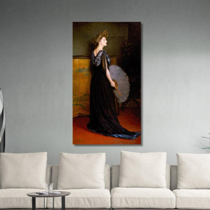 Ritratto Della Signora Francis Stanton Blake Julius Leblanc Stewart jls17 quadro stampato su tela