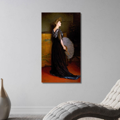 Ritratto Della Signora Francis Stanton Blake Julius Leblanc Stewart jls17 quadro stampato su tela