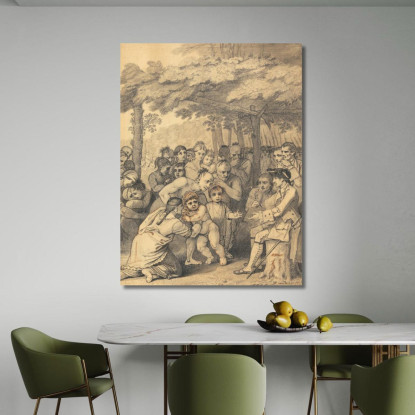 The Indians Delivering Up The English Captives To Colonel Bouquet Near His Camp Benjamin West canvas print