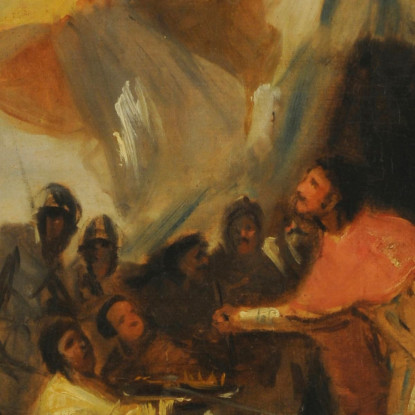 Apparizione Di Sant'Isidoro Al Re Ferdinando Il Santo Davanti Alle Mura Di Siviglia 2 Francisco de Goya quadro stampato su tela