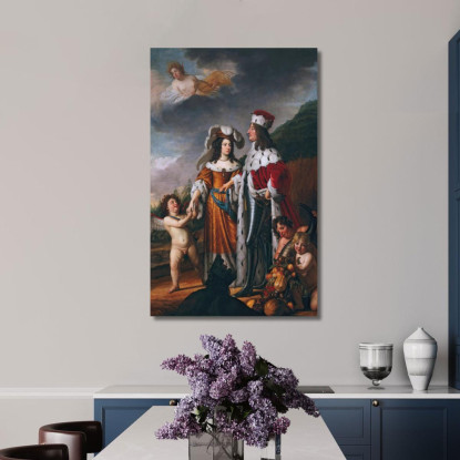 Louise Henriette Leads Friedrich Wilhelm Elector Of Brandenburg To Her Parents Gerard van Honthorst canvas print