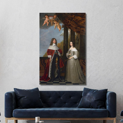 Ritratto Di Federico Guglielmo Elettore Di Brandeburgo E Di Sua Moglie Luisa Enrichetta Contessa Di Orange-Nassau Gerard van Hon