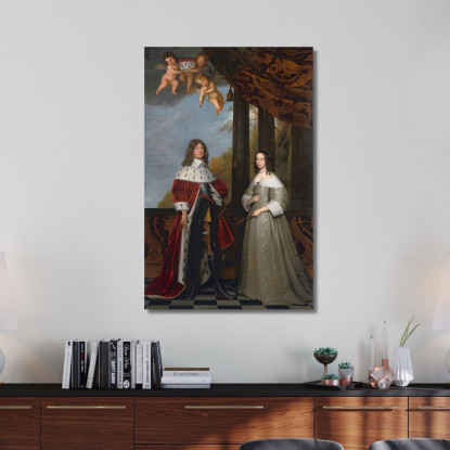 Ritratto Di Federico Guglielmo Elettore Di Brandeburgo E Di Sua Moglie Luisa Enrichetta Contessa Di Orange-Nassau Gerard van Hon