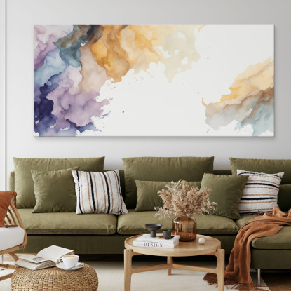 Quadro Forme Astratte Contrasti Di Colore In Movimento absh8 quadro stampato su tela