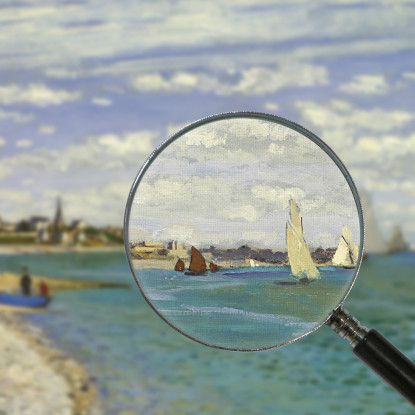 Regata A Sainte-Adresse 1867 Claude Monet mnt52 quadro stampato su tela