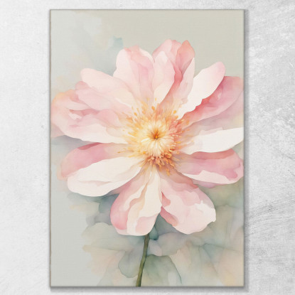 Quadro Botanico Moderno Fioritura Primaverile Astratta btn18 quadro stampato su tela