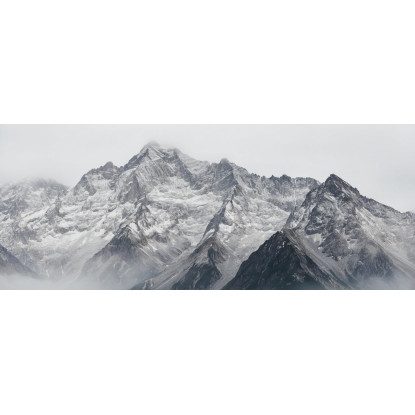 Quadro Montagne Cime Nebbiose Innevate In Inverno Maestà mow19 quadro stampato su tela