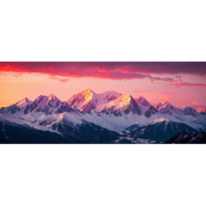 Quadro Montagne Alba Sulle Maestose Montagne Innevate mow32 quadro stampato su tela