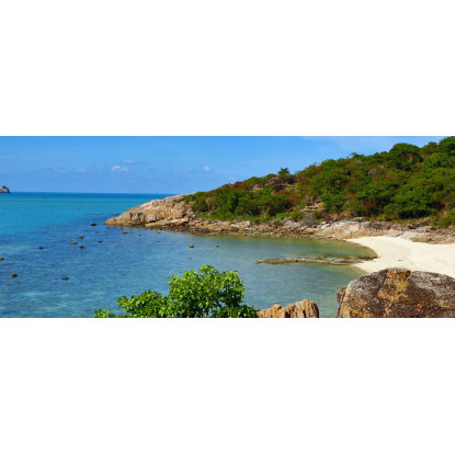 Quadro Paesaggio Mare Hidden Bay A Koh Samui Con Acque Cristalline seal18 quadro stampato su tela