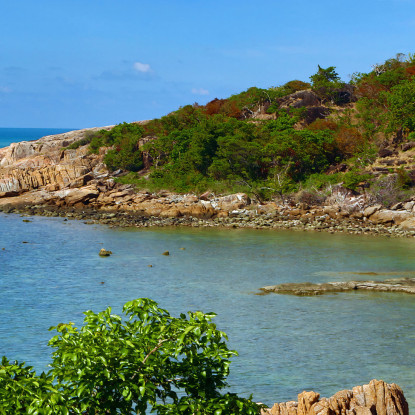 Quadro Paesaggio Mare Hidden Bay A Koh Samui Con Acque Cristalline seal18 quadro stampato su tela