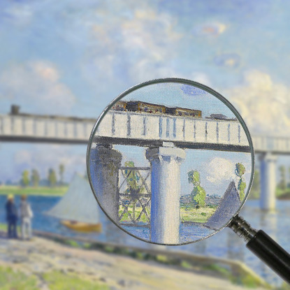 Il Ponte Ferroviario Ad Argenteuil 1873 Claude Monet mnt87 quadro stampato su tela
