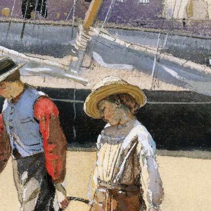 Un Cesto Di Vongole Winslow Homer quadro stampato su tela