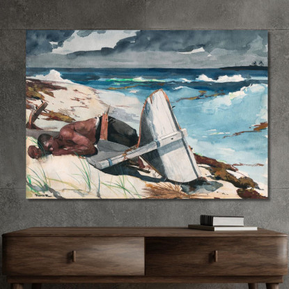 Nach Dem Hurrikan Bahamas Winslow Homer drucken auf leinwand