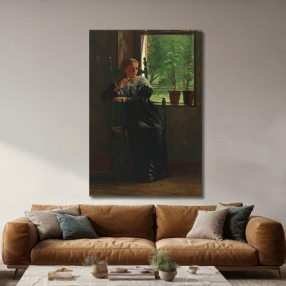 Alla Finestra Winslow Homer quadro stampato su tela