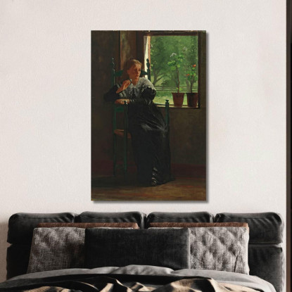 Alla Finestra Winslow Homer quadro stampato su tela