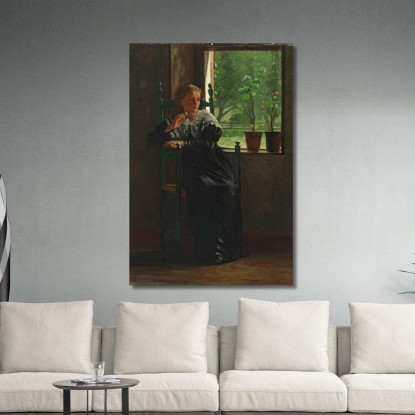 Alla Finestra Winslow Homer quadro stampato su tela