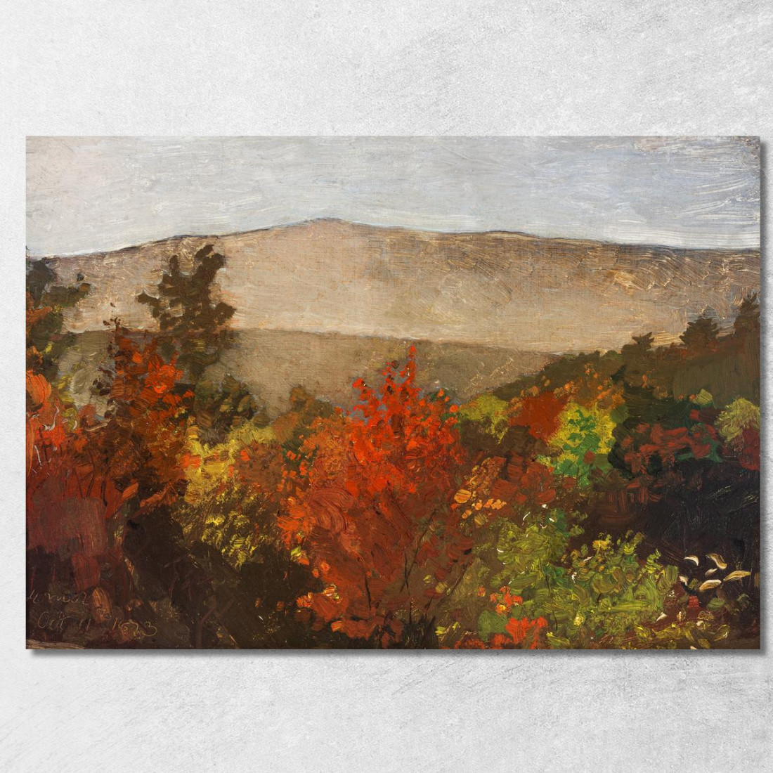 Autumn Treetops Winslow Homer canvas print