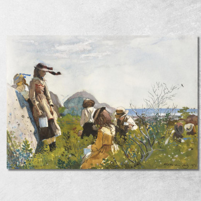 Beerenpflücker Winslow Homer drucken auf leinwand