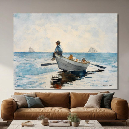 Ragazzi In Una Dory 2 Winslow Homer quadro stampato su tela