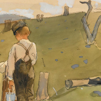 Ragazzi Su Una Collina Winslow Homer quadro stampato su tela