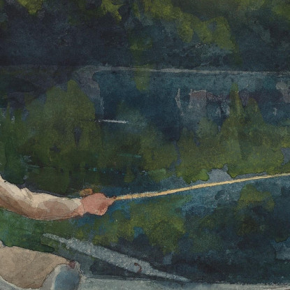 Casting Numero Due Winslow Homer quadro stampato su tela