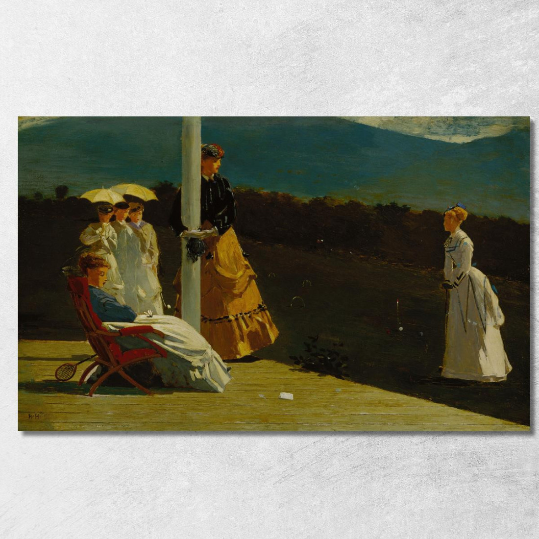 Partita Di Croquet Winslow Homer quadro stampato su tela