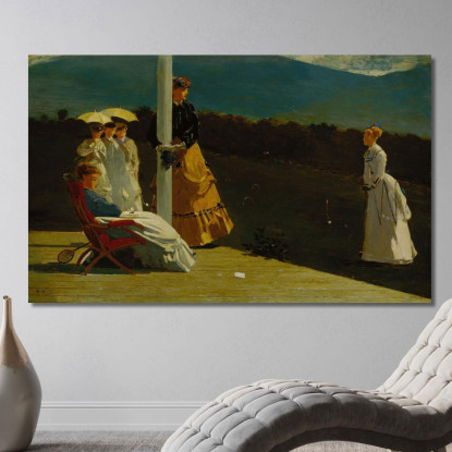 Partido De Croquet Winslow Homer cuadro en lienzo