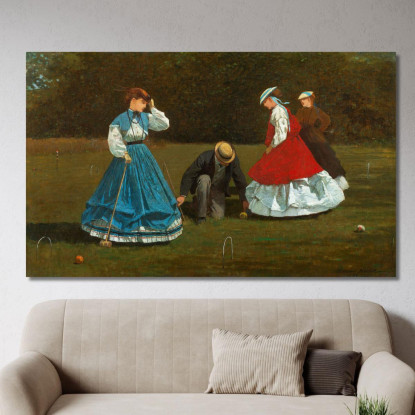 Croquet Scene Winslow Homer canvas print