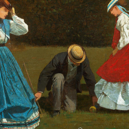 Croquet Scene Winslow Homer canvas print